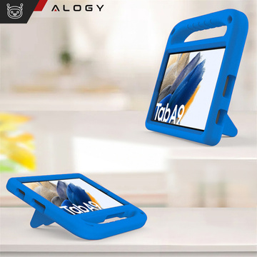 Hülle für Samsung Galaxy Tab A9 2023 8,7" X110 / X115 Kinder-Tablet-Abdeckung Alogy Kids Case Blau