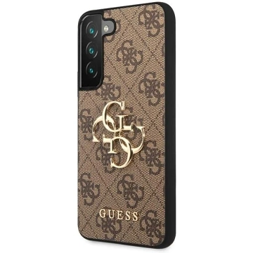 Etui Guess GUHCS23S4GMGBR für Samsung Galaxy S23 S911 brązowy/brown hardcase 4G Big Metal Logo