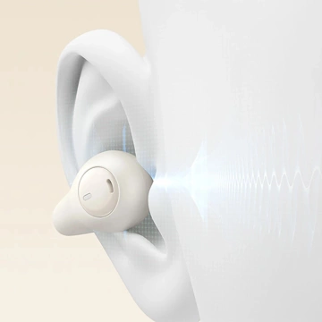 Słuchawki Baseus Bass 15 Clip OWS + Kabel USB-C 30cm Białe