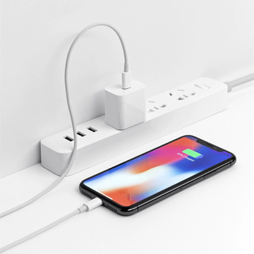 Ładowarka sieciowa Alogy szybka USB-C PD 20W + Kabel Lightning 1m Biały + Etui