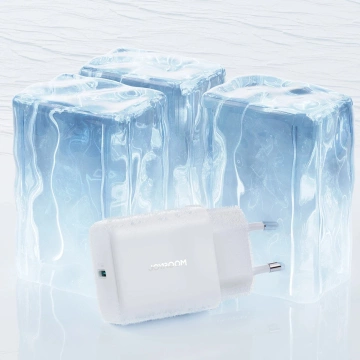 Ładowarka Joyroom Sieciowa USB-C PD 30W QC SFC - Biała + Kabel USB-C 1m