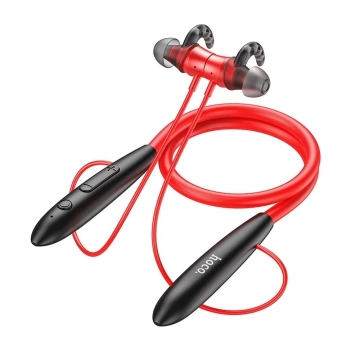 HOCO Słuchawki Bezprzewodowe Bluetooth ES61 Czerwone z Zaczepem na Ucho