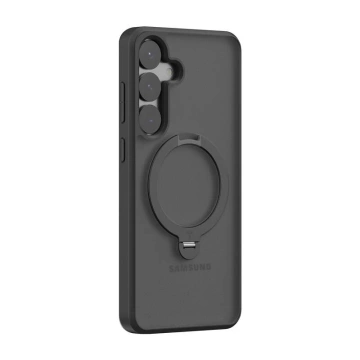 Schutzhülle für Samsung Galaxy S25, Schwarz, Torras Ostand Spin Series