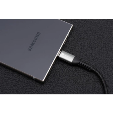 Kabel USB-A do Lightning 12W 2m Nylon Forcell Aluminiowy Biały