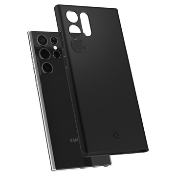 Etui für Samsung Galaxy S22 Ultra Obudowa Hülle Spigen Thin Fit Schwarz