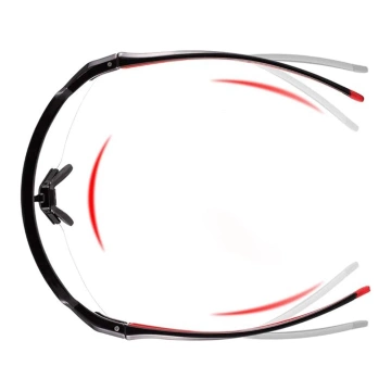 Okulary rowerowe Rockbros 10173 fotochromowe UV400 -  czarno-czerwone