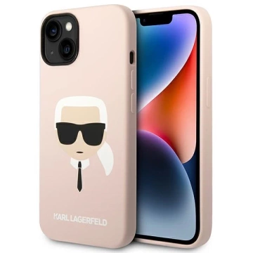 Etui Karl Lagerfeld KLHMP14MSLKHLP für iPhone 14 Plus 6,7" Hardcase Silikon Karl`s Head Magsafe
