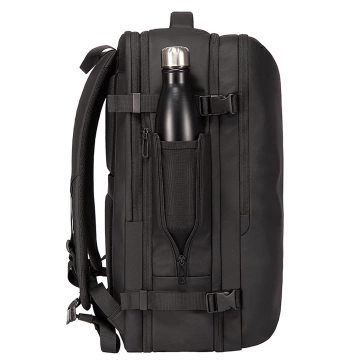 Wasserdichter Rucksack von Bange für 17-Zoll-Laptops, ideal für Stadtreisen, 47,5 x 31 x 26 cm, erweiterbar für Arbeit und Flugreisen, für Damen und Herren, schwarz