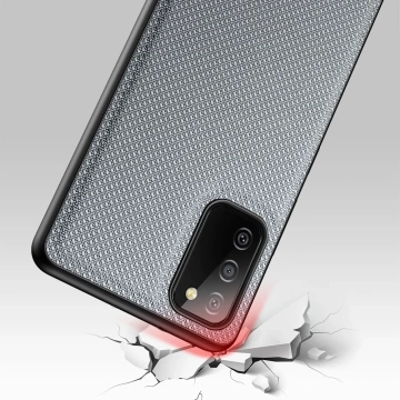 Dux Ducis Fino Hülle mit Nylonmaterial bezogen Samsung Galaxy A03s grau