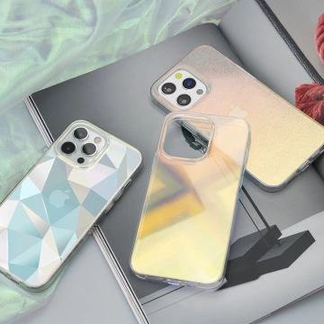 Kingxbar Streamer Series Luxury Elegant Case für iPhone 13 Pro Blau (Dreieck)