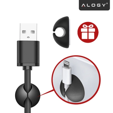 Uchwyt do Samochodu na Telefon Szybę Deskę Kokpit Kratkę samochodowy Holder mocny + Organizer na kabel