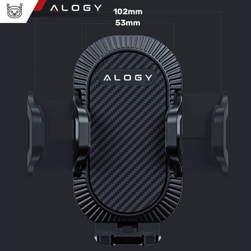 Autotelefonhalter für das Auto 3in1 Alogie an der Windschutzscheibe zum Armaturenbrettgitter, Cockpit Schwarz