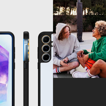 Etui do Samsung Galaxy A55 5G Spigen Ultra Hybrid Case obudowa plecki przezroczyste Matte Black