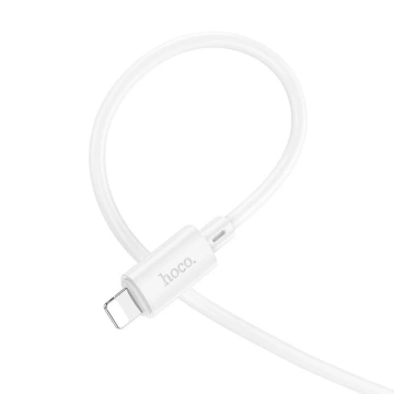 HOCO USB-A auf Lightning-Kabel X88 1 m, weiß, PVC, 2,4 A, Laden und Daten