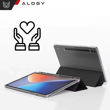 Schutzhülle für Samsung Galaxy Tab S9 FE 12,4" Alogy Book Cover Case Tablethülle Schwarz