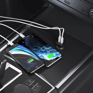 Choetech ładowarka samochodowa 2x USB Typ C Quick Charge Power Delivery 40W FCP AFC czarny (TC0008)