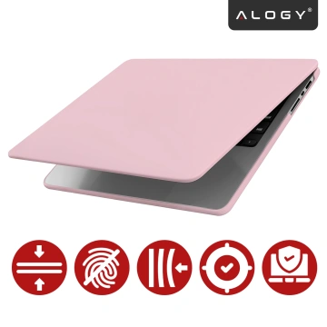Etui do Apple Macbook Pro 14 2021-2024 (M1/M2/M3/M4) – elastyczna, matowa obudowa ochronna, lekka i odporna – Alogy AirGuard™ Różowy