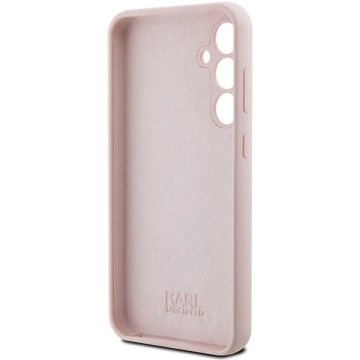 Etui Karl Lagerfeld KLHCS23FESMHCNPP do Samsung Galaxy S23 FE S711 różowy/pink Silicone Choupette Metal Pin