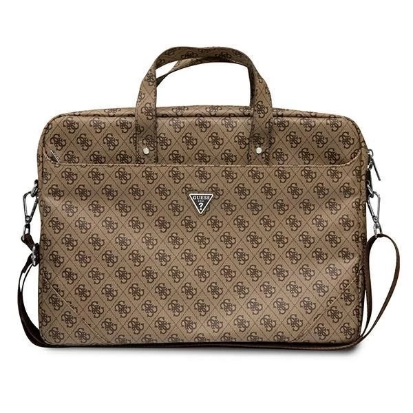 Guess Bag GUCB15P4TW 16 "braun / braun Saffiano 4G Triangle Logo