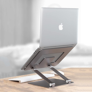 Laptopständer für MacBook 17 Ständer Tischhalter klappbar verstellbar Aluminium für Schreibtisch Alogy Graphite