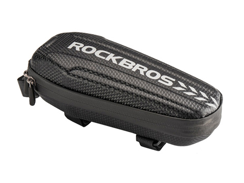 Etui wodoodporne sakwa na rower uchwyt rowerowy na ramę RockBros B61 Czarne