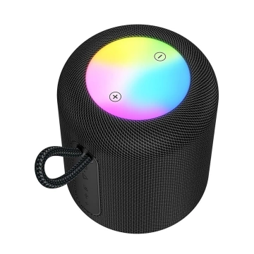 HOCO HC30 Bluetooth-Lautsprecher 5 W RGB LED Schwarz Tragbar