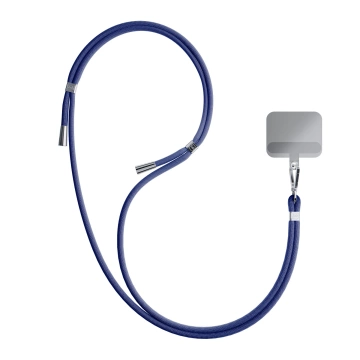 Universelles Smartphone-Lanyard 3mk EasyClip Dunkelblau (Silber)