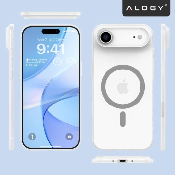 Etui do Apple iPhone 17 Air – matowa obudowa do MagSafe z ochroną obiektywu, smukłe i odporne na zarysowania, idealne dopasowanie – Alogy Skinny MatteCase™ Białe
