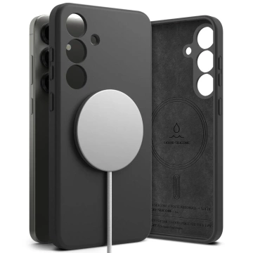 Etui für Samsung Galaxy S25 Schwarz Ringke Silikon Magnetisch MagSafe