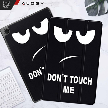 Etui do Samsung Galaxy Tab A11+ (X310/X315/X316) / A9+ 2023 11" (X210/X215/X216) obudowa z klapką na tablet Slim Case Alogy Don't touch me czarne