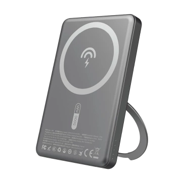 Powerbank Dudao K28S 5000mAh MagSafe 20W z Podstawką Szary