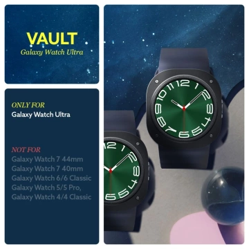 Etui Caseology Vault für Samsung Galaxy Watch Ultra (47 mm) Mattschwarz
