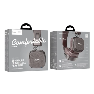 HOCO kabellose Bluetooth-Kopfhörer W56 braun