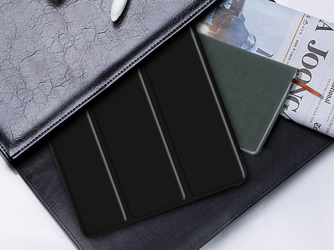 Etui z klapką obudowa Alogy Book Cover do Galaxy A7 Lite 8.7 T220/T225 Czarny