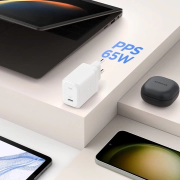 Ładowarka Sieciowa Spigen ArcStation Pro GaN-651 65W USB-C PD + Kabel Black