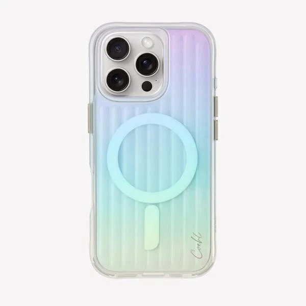 Etui UNIQ Coehl Linear do iPhone 16 Pro MagSafe Opalizujące