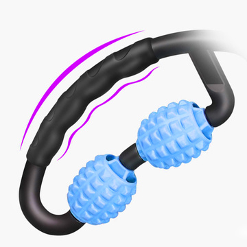 Körpermassagegerät Anti-Cellulite Manueller Muskelroller Alogy 5x Massageroller Universalroller Schwarz und Blau