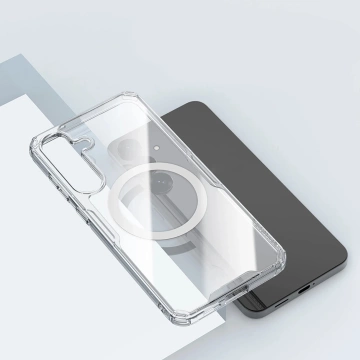 Hülle für Samsung Galaxy S25 Nillkin Nature TPU MagSafe Weiß