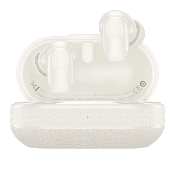 Słuchawki bezprzewodowe Bluetooth HOCO TWS EQ19 Etui ładujące Białe