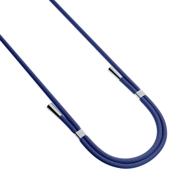 Universelles Smartphone-Lanyard 3mk EasyClip Dunkelblau (Silber)