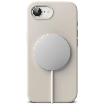 Etui Ringke Silicone Magnetic MagSafe do iPhone 16e Stone