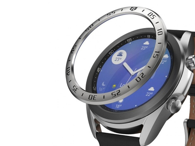 Nakładka Ringke Bezel na tachymetr do Samsung Galaxy Watch 3 41mm Silver 01