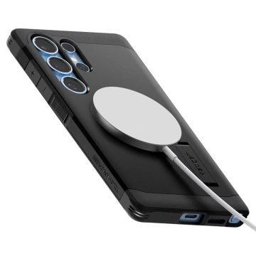 Etui ochronne do Galaxy S25 Ultra Spigen Tough Armor MagSafe Czarne