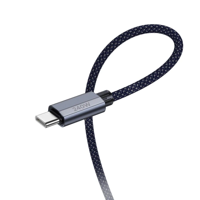 HOCO Kabel Typ C auf Typ C U134 1,8m Dunkelblau PD 240W QC 3.0
