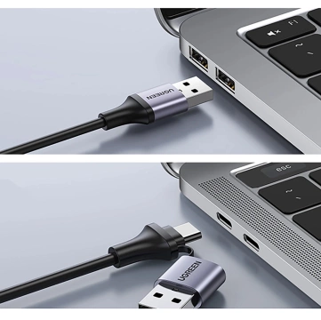 Ugreen CM489 HDMI-auf-USB-A/USB-C-Grabber-Adapter 1080p 30Hz Grau