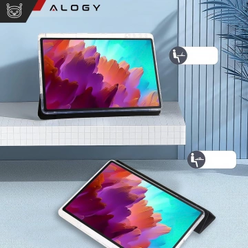 Etui do Lenovo Tab K11 / K11E 11” M11 10.95" TB330FU/TB330XU/TB331FC Smart Case Pencil z klapką obudowa Alogy Czarno-przezroczyste