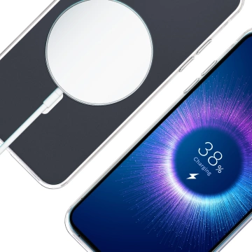 Schutzhülle für Apple iPhone 15 Plus 3mk Clear MagCase