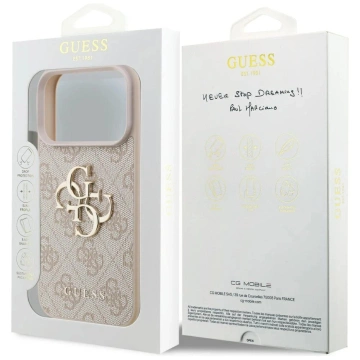 Etui Guess 4G Big Logo do iPhone 17 Pro - różowe