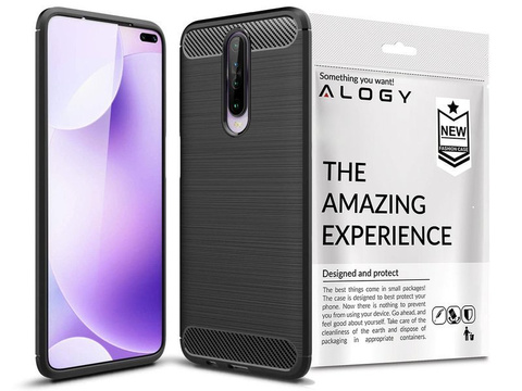 Etui Alogy Rugged Armor do Xiaomi Redmi K30/ Poco X2 czarne + Szkło Alogy