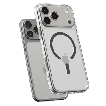 Etui do iPhone 17 Pro Spigen Ultra Hybrid Mag MagSafe Clear/Graphite
